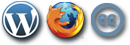 loghi Wordpress Firefox Creative Commons